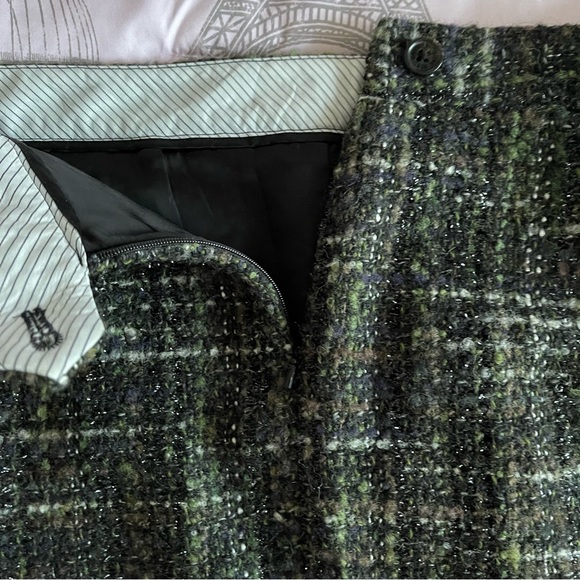Brooks Brothers Tweed Wool Blend A-Line Skirt, Size 8 - Picture 4 of 9
